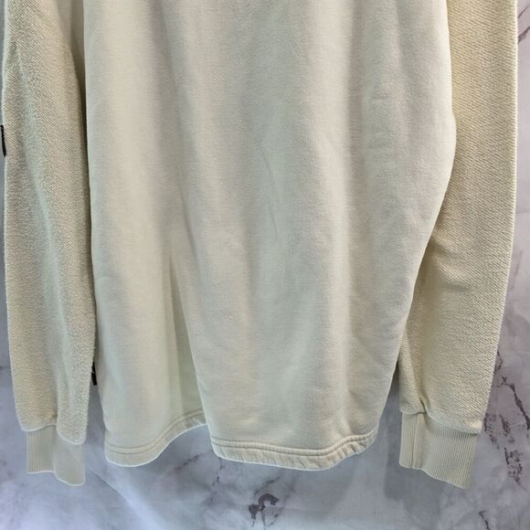 Wanakome Sweatshirt Womens Large Cream Funnel Turtleneck Cowl Pullover Terry - Picture 8 of 12